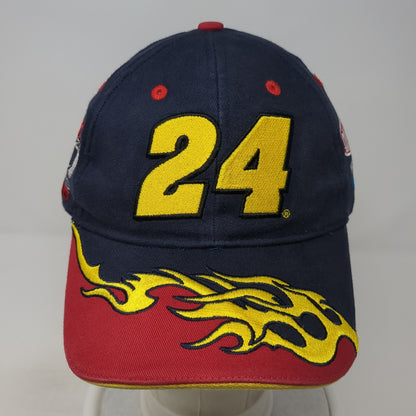 24 Jeff Gordon Flame Strapback Hat Blue One Size Chase Authentics