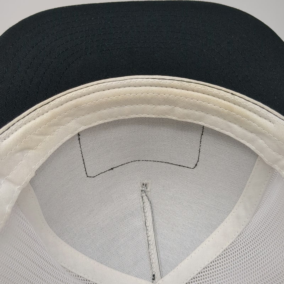 Yupoong Trucker Hat Black White Blue One Size Mesh Snapback Sheep Co Patch