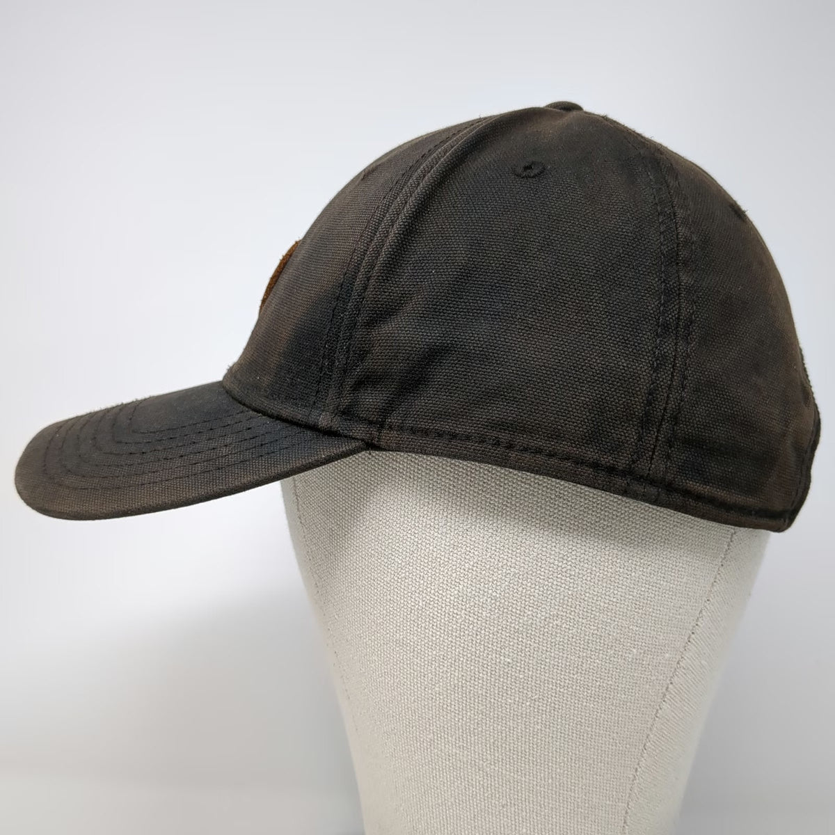 Timberland Baseball Cap Brown One Size Leather Patch Strapback Hat 10061