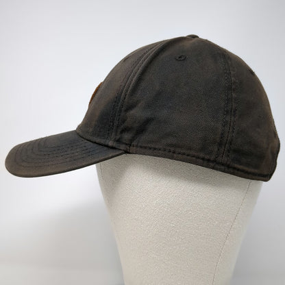 Timberland Baseball Cap Brown One Size Leather Patch Strapback Hat 10061