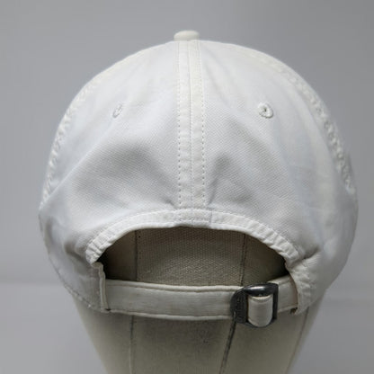 Titleist Baseball Cap White One Size Gold Script Raised Embroidery Bank Logo hat