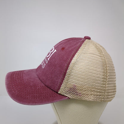 FBI Firm Believer In Jesus Slideback Trucker Hat Red OS Adjustable Mesh Back