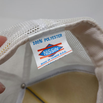 Nissin Trucker Hat Blue White One Size Master Meat Cutter Cleaver Snapback