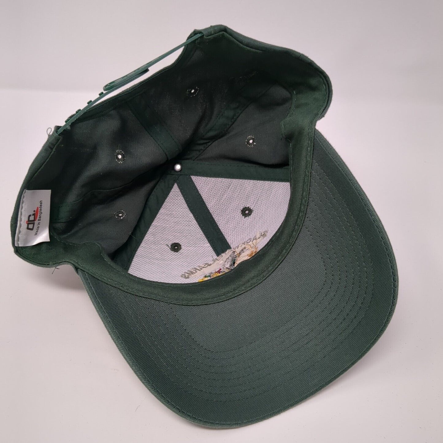 Slackwater Farms Columbia LA Snapback Hat Green OS Adjustable Embroidered OC