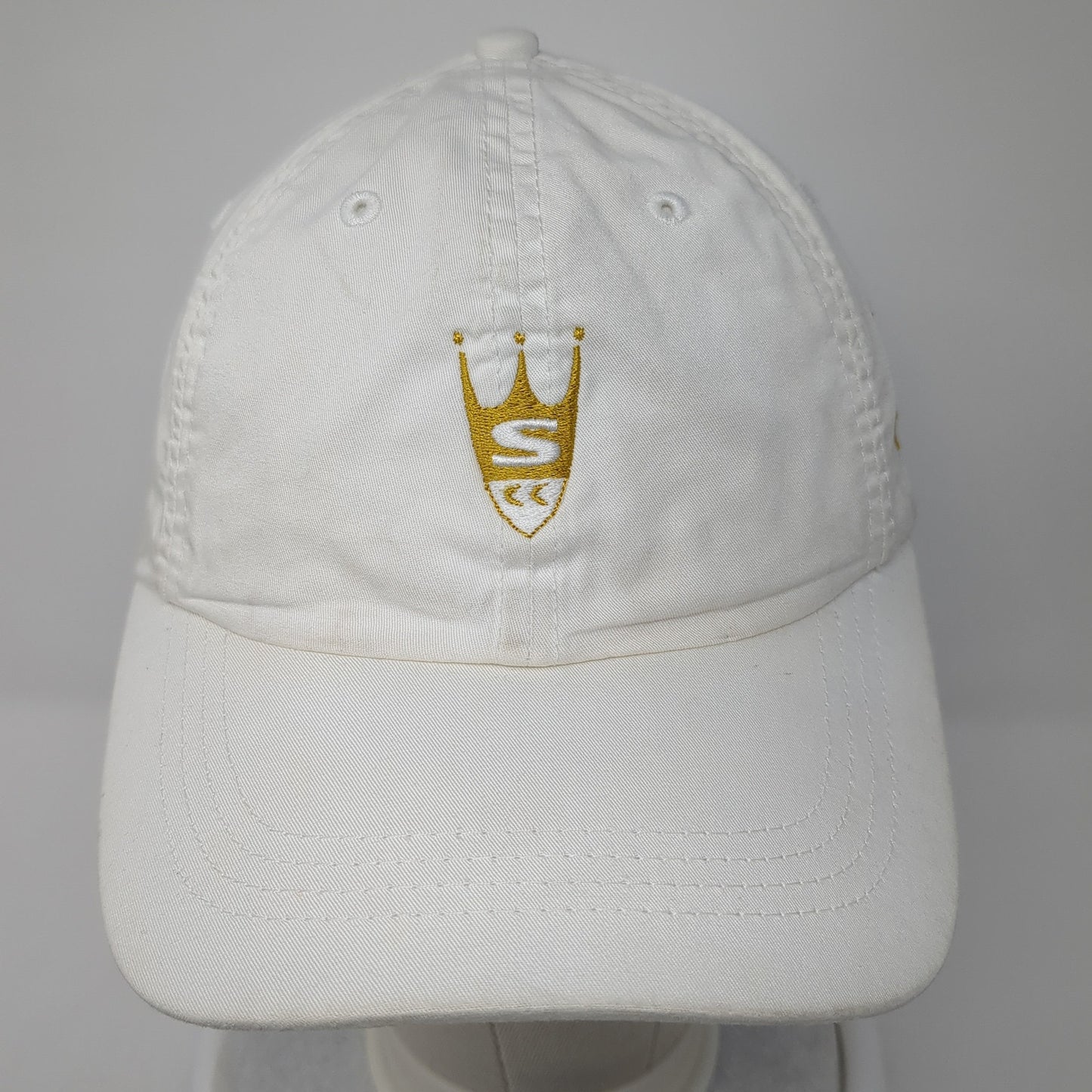 First Year Caddie Strapback Baseball Cap White One Size Adjustable Imperial