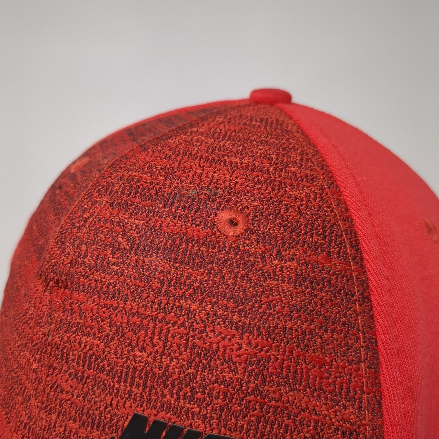 Nike True Snapback Hat Red One Size Adjustable Swoosh Vent Holes