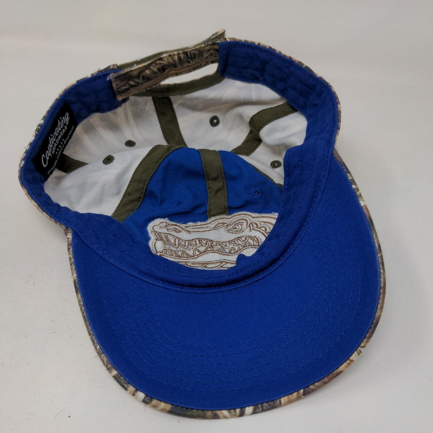 Captivating Headwear Men's Strapback Camo Hat Florida Gators Embroidered Logo