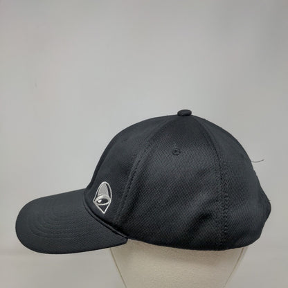 Taco Bell Snapback Hat Black OSFA Embroidered Vent Holes Adjustable