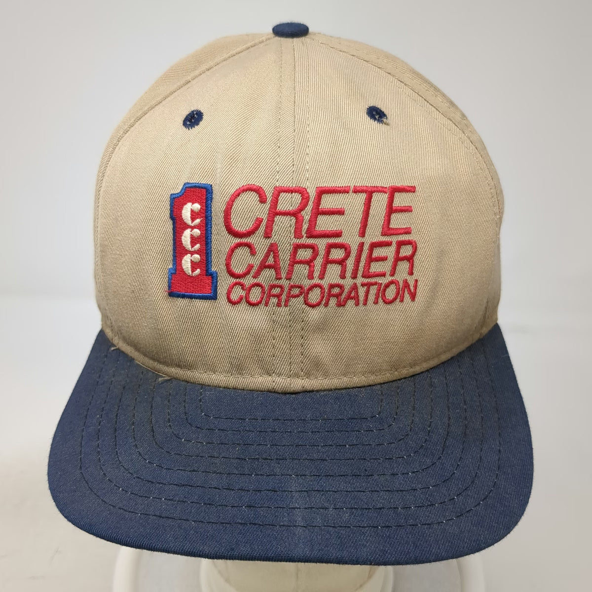 New Era Trucker Hat Beige One Size Crete Carrier Corporation Professional Driver