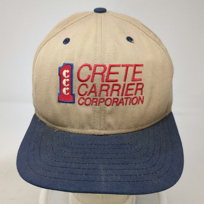 New Era Trucker Hat Beige One Size Crete Carrier Corporation Professional Driver