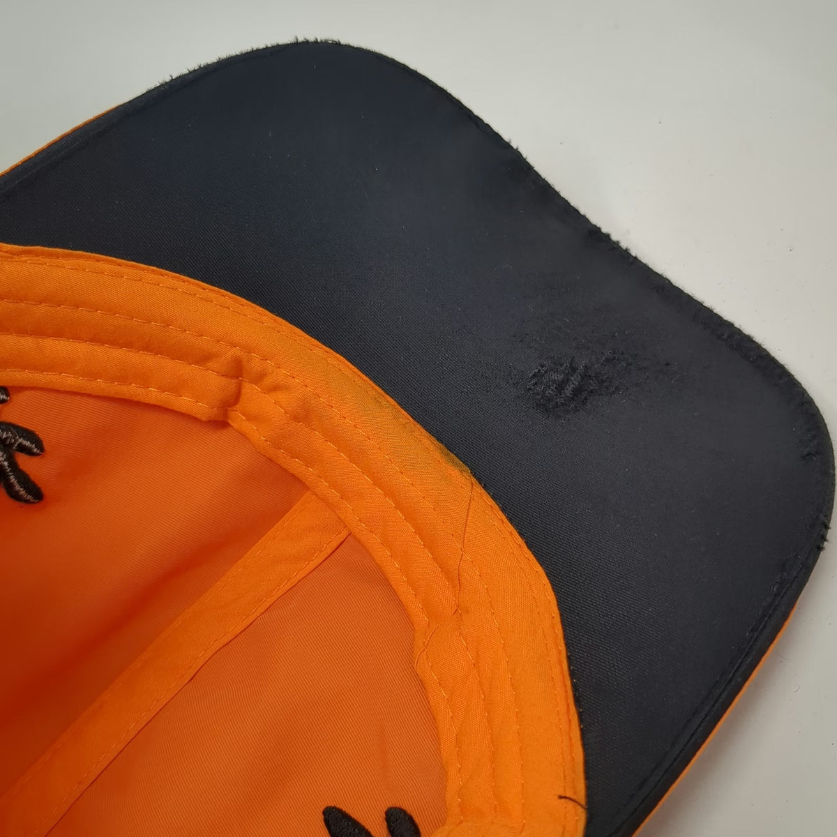 Little Caesars Baseball Cap Orange One Size Laurel Embroidery Strapback Hat