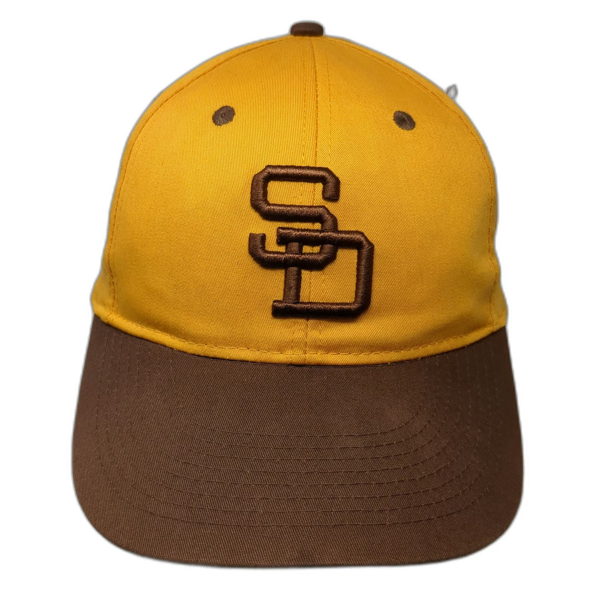 OC Sports San Diego Padres MLB Baseball Cap Yellow Brown One Size SD Logo Hat