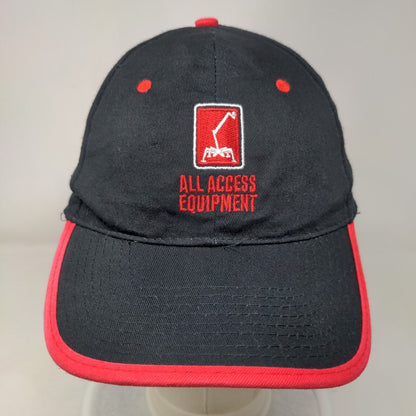 All Access Equipment Strapback Hat Black OSFA Embroidered 6 Panel Hit Wear