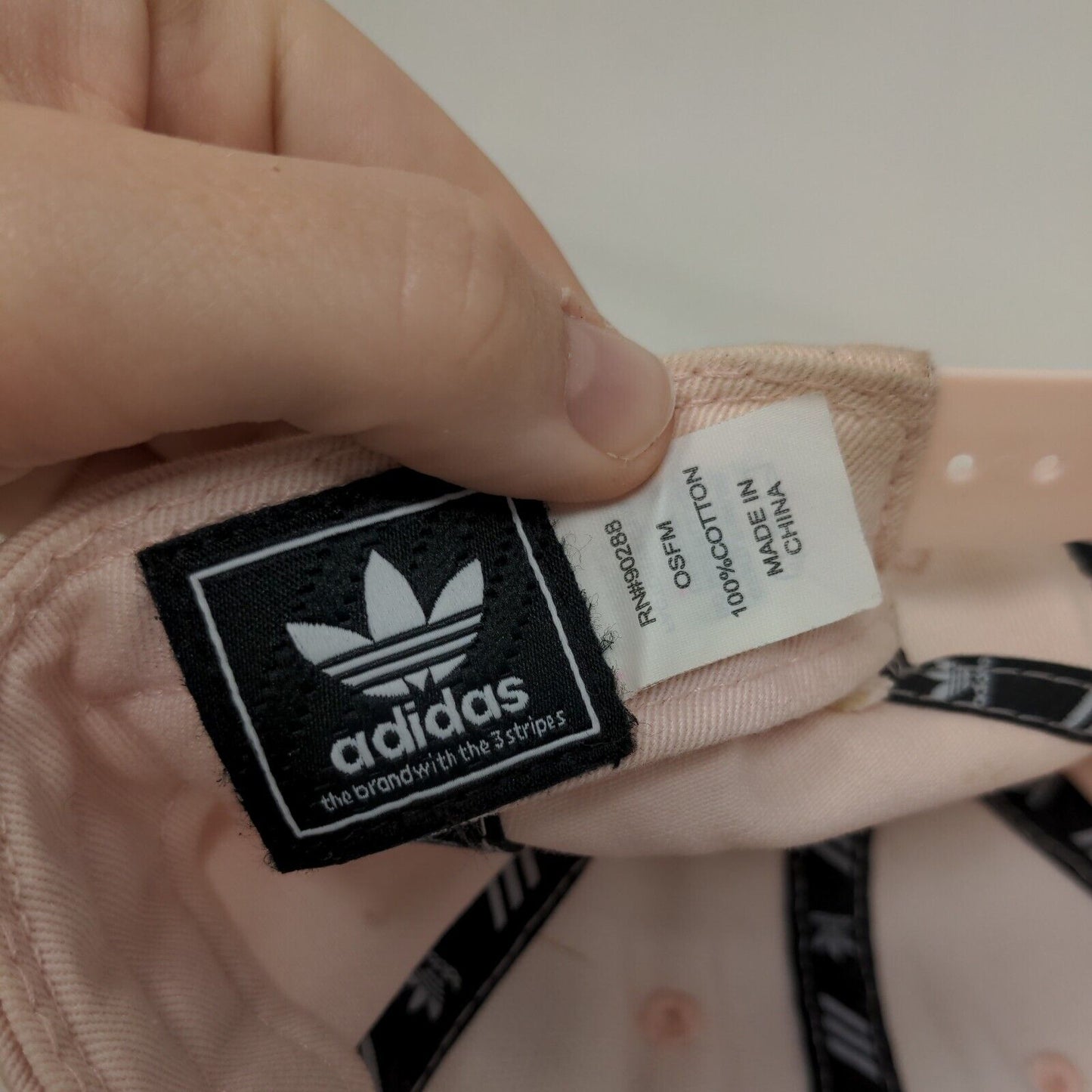 Adidas Trefoil Snapback Hat Pink OSFM Embroidered Adjustable 6 Panel