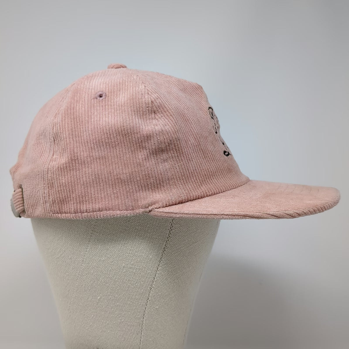 Academy Fits 5 Panel Pink One Size Hat Three Birds Ojai CA Corduroy Strapback