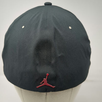 Jordan Baseball Cap Black XL Dri-Fit Jumpman Logo Stretch Fit Athletic Hat