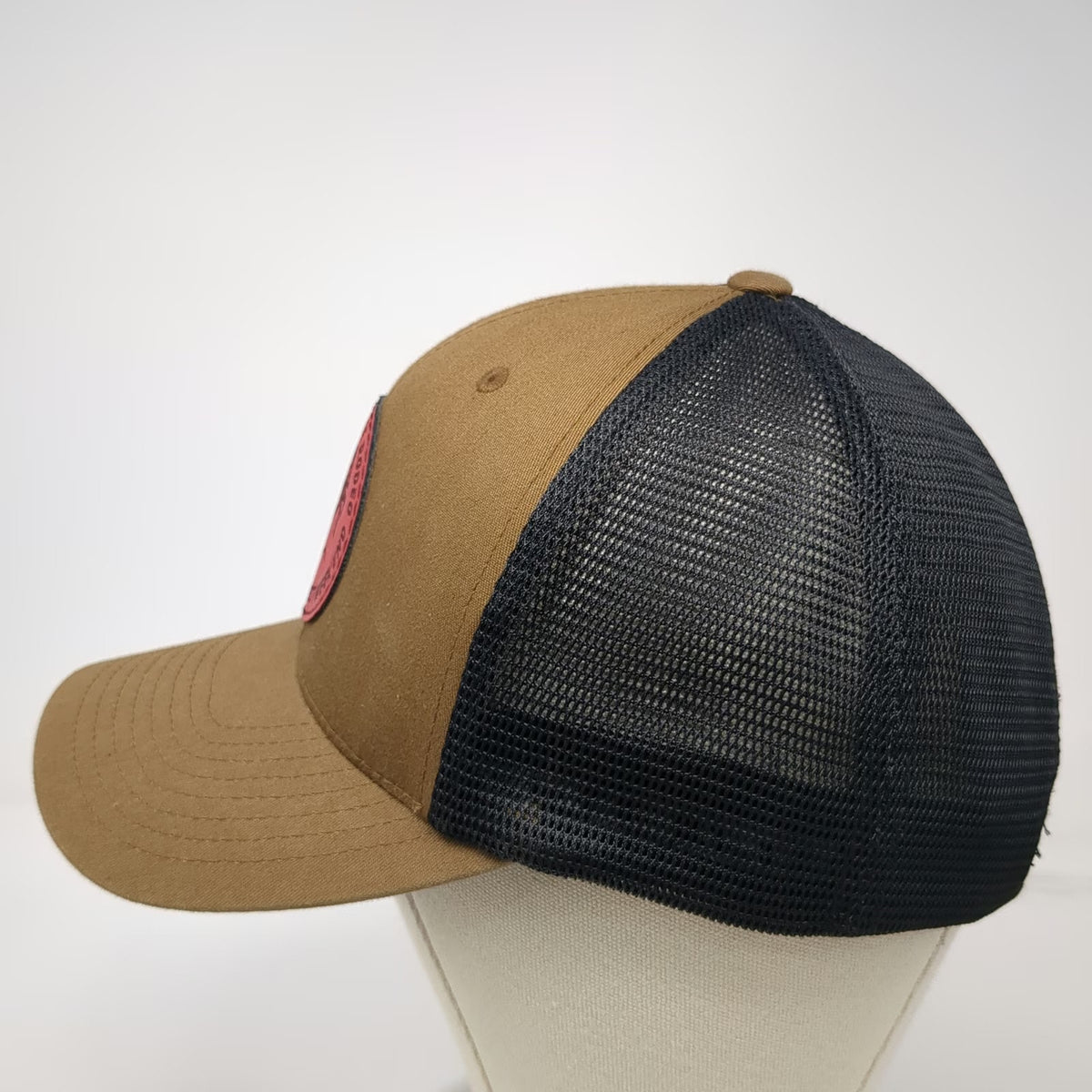 Yupoong Trucker Hat Brown One Size Dillon Jaycee Rodeo Montana Patch Mesh Horse