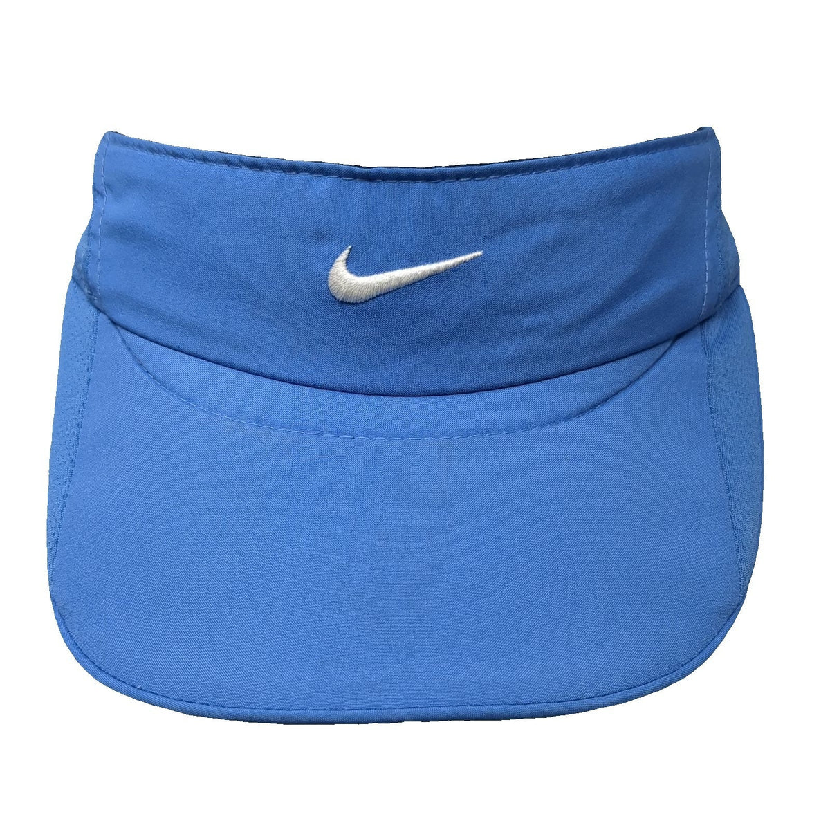 Nike Visor Blue One Size Featherlight Dri-FIT Embroidered Swoosh Strapback Hat