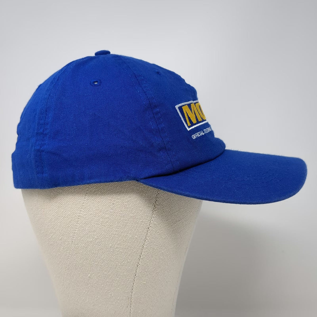 CMG Moog NASCAR 50 Years of Racing Blue Hat Baseball Cap M Stretch Fit Logo