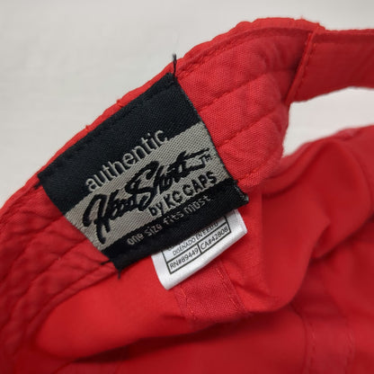 KC Caps Railroad Construction Co Train Baseball Cap Red One Size Strapback Hat