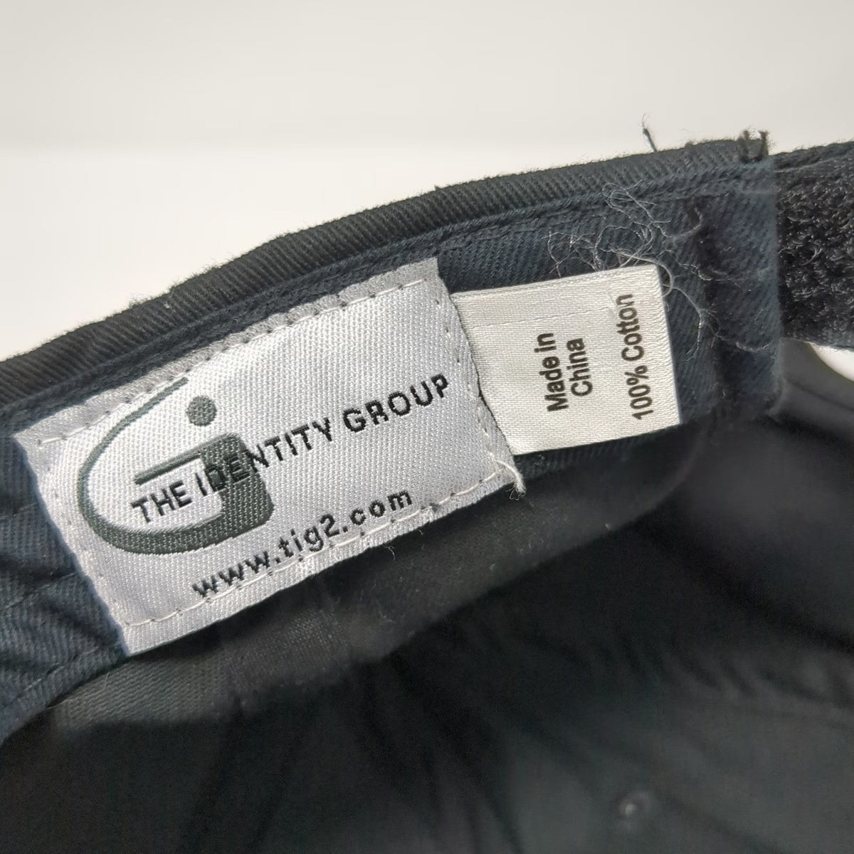 The Identity Group Baseball Cap Black OSFM Vermeer North Atlantic Strapback Hat