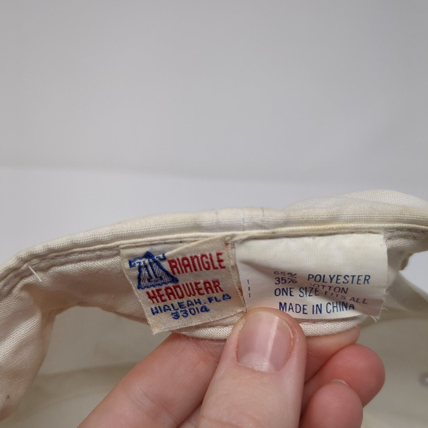 Alaska Snapback Hat White Cream OS Adjustable Embroidered Rope Triangle Headwear