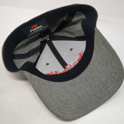 Pukka Baseball Cap Gray M Fitted Jug Mountain Ranch Heathered Stretch Fit Hat