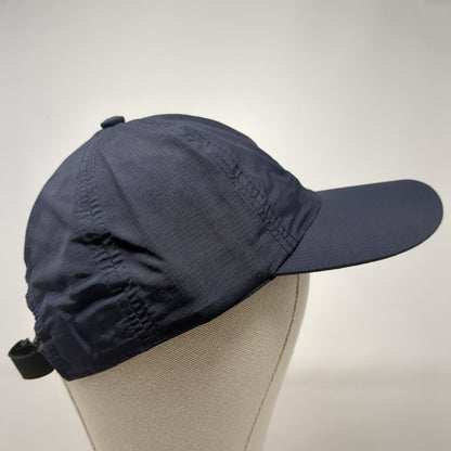 Barbell Strapback Hat Blue One Size Adjustable Embroidered 6 Panel