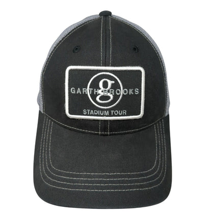 Garth Brooks Stadium Tour Snapback Trucker Hat Black OS Adjustable Mesh Back