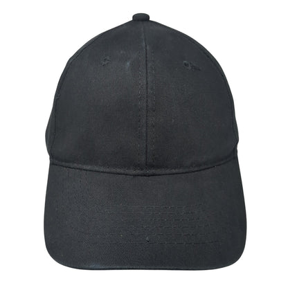 George Strapback Hat Black One Size Adjustable Vent Holes Blank Outdoor
