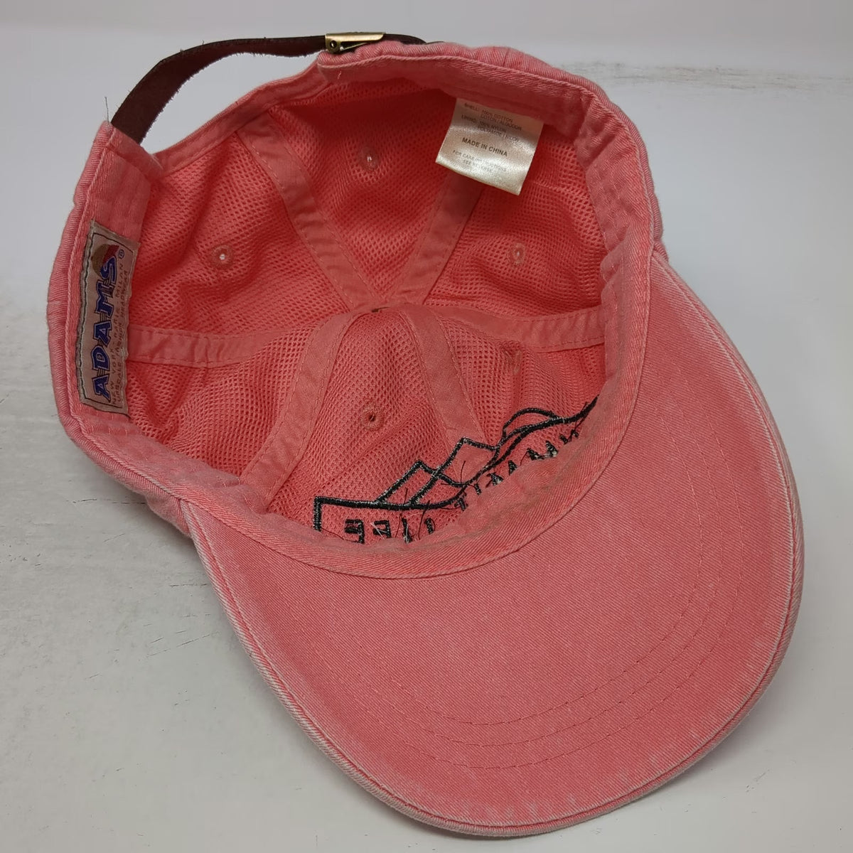 Adams Pink Baseball Cap One Size Summit Life Chiropractic Mountain Strapback Hat
