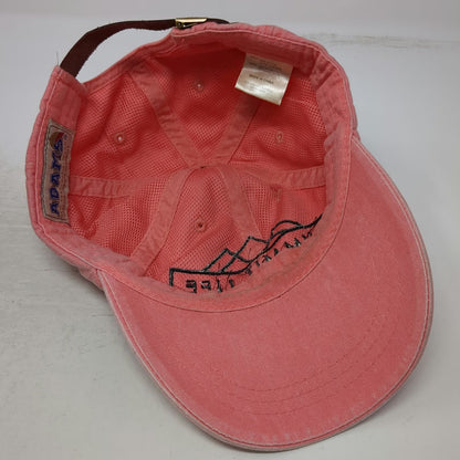 Adams Pink Baseball Cap One Size Summit Life Chiropractic Mountain Strapback Hat