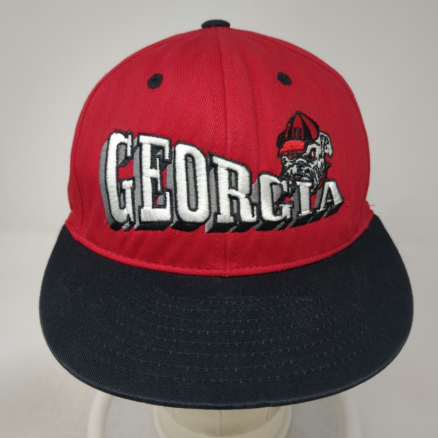 Top of the World Georgia Bulldogs NCAA Snapback Red One Size Green Underbrim Hat