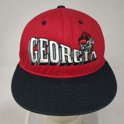Top of the World Georgia Bulldogs NCAA Snapback Red One Size Green Underbrim Hat