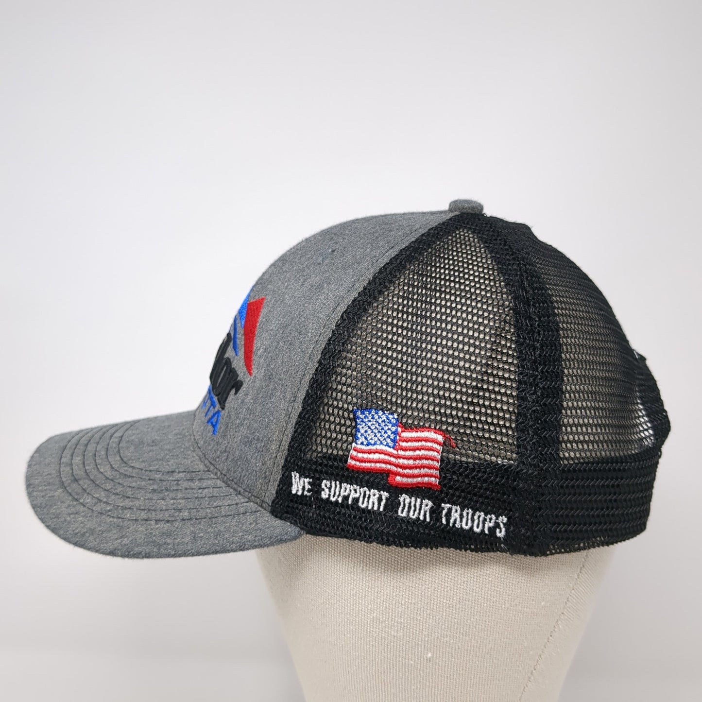 Phil Meador Toyota Snapback Trucker Hat Gray One Size Mesh Back Adjustable
