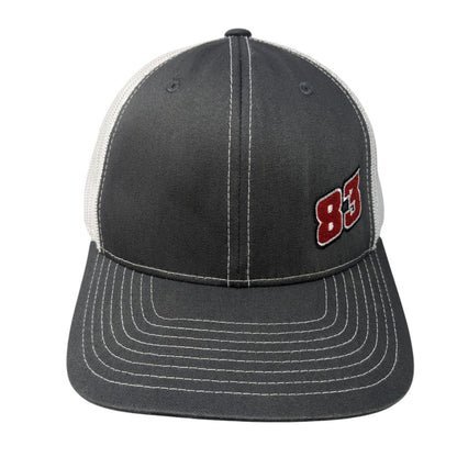 83 Snapback 112 Trucker Hat Gray One Size Adjustable Mesh Back Richardson