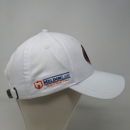 Florida Gators Men's Slideback Hat White Adjustable Embroidered Logo Cotton