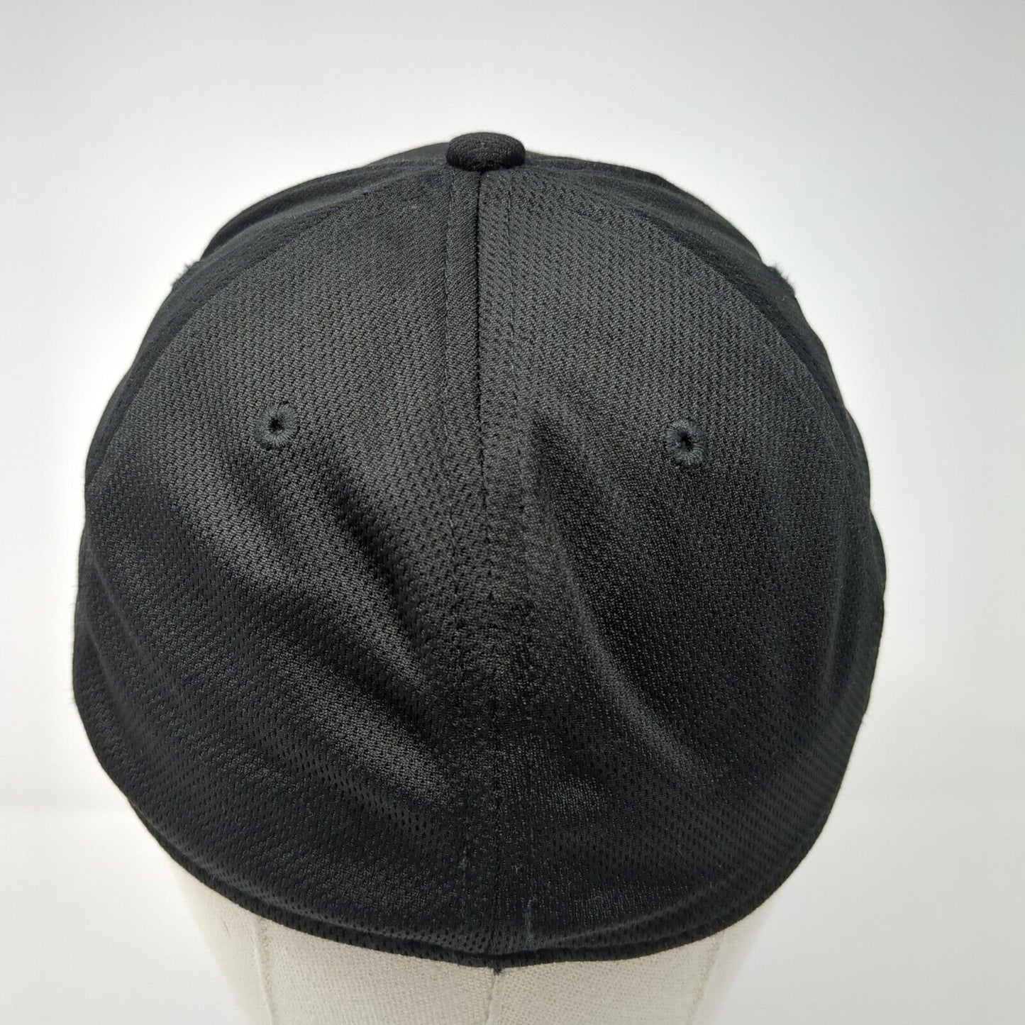 Moto Designs Fitted Hat Black S/M Stretch Solid 6 Panel Athletic Works