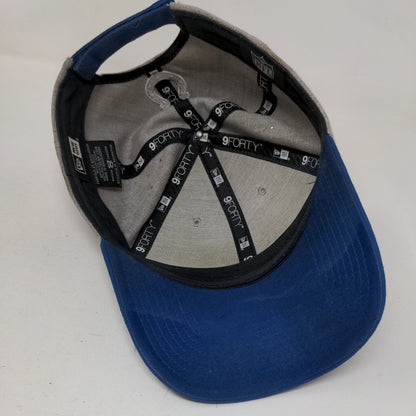 New Era Strapback Hat NFL Indianapolis Colts Embroidered Crown Royal Blue Gray