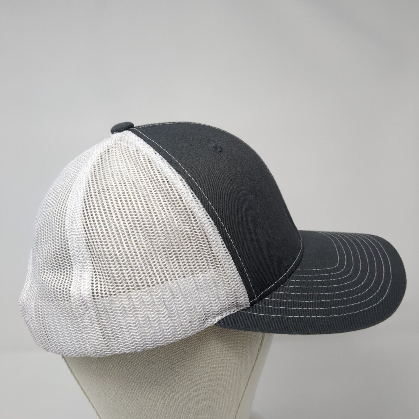 Richardson Snapback 112 Trucker Hat Gray One Size Adjustable Mesh Back 6 Panel