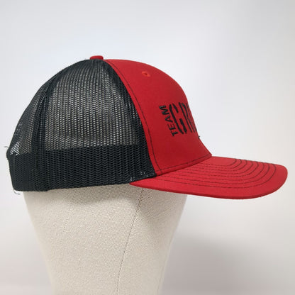 Richardson Trucker Hat Red One Size Team Grizzly Motorsports Mesh Back Style 112