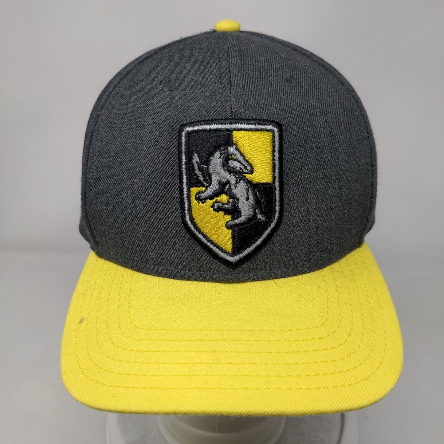 Harry Potter Hufflepuff Snapback Hat Multi OSFM Embroidered Colorblock