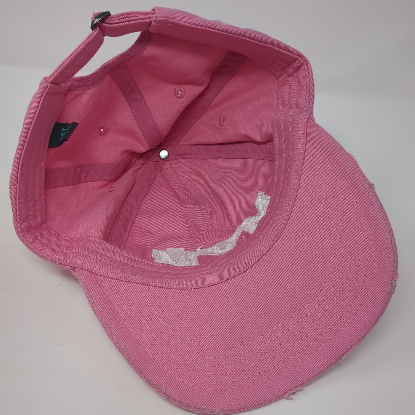 MYM Slideback Baseball Cap Pink One Size Adjustable Embroidered District