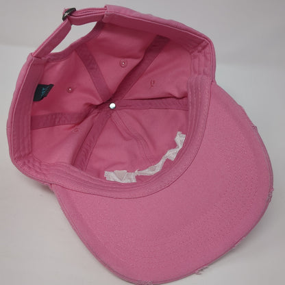 MYM Slideback Baseball Cap Pink One Size Adjustable Embroidered District