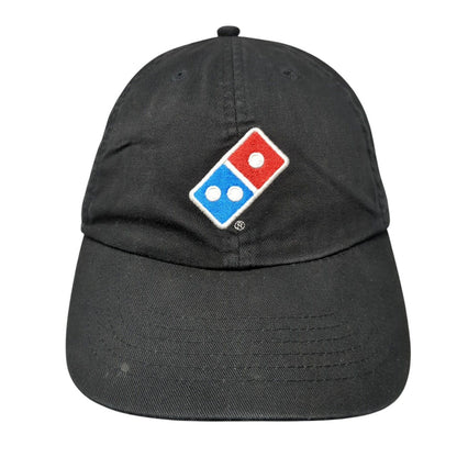 Domino's Gear Strapback Hat Black One Size Adjustable Crew Uniform