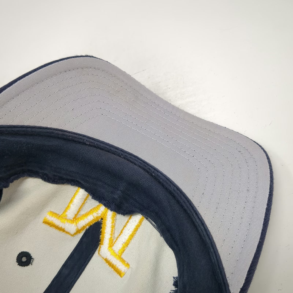 Michigan Wolverines NCAA Logo Athletic Snapback Blue One Size Gray Undervisor