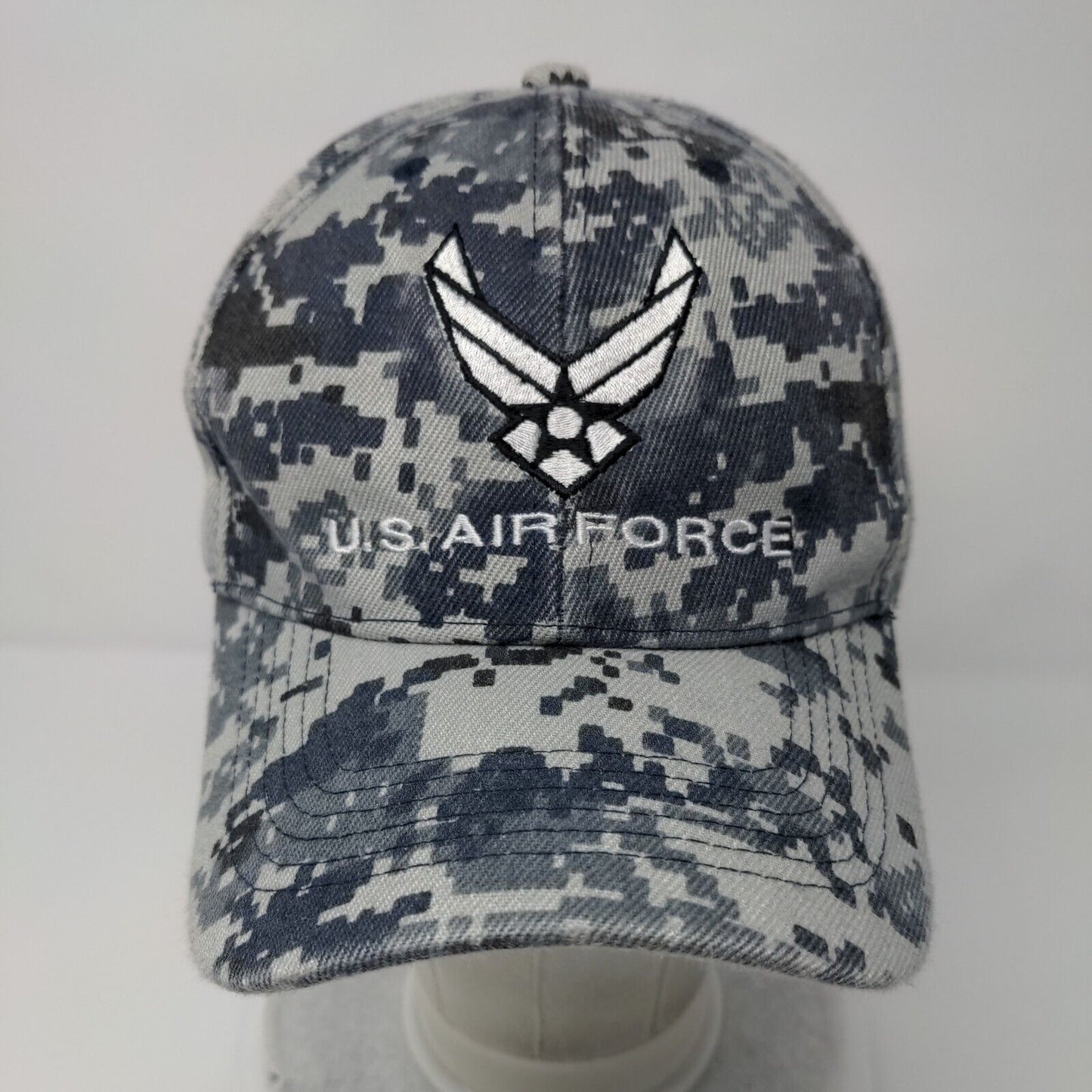 US Air Force Strapback Hat Camouflage OSFA Adjustable Embroidered 6 Panel