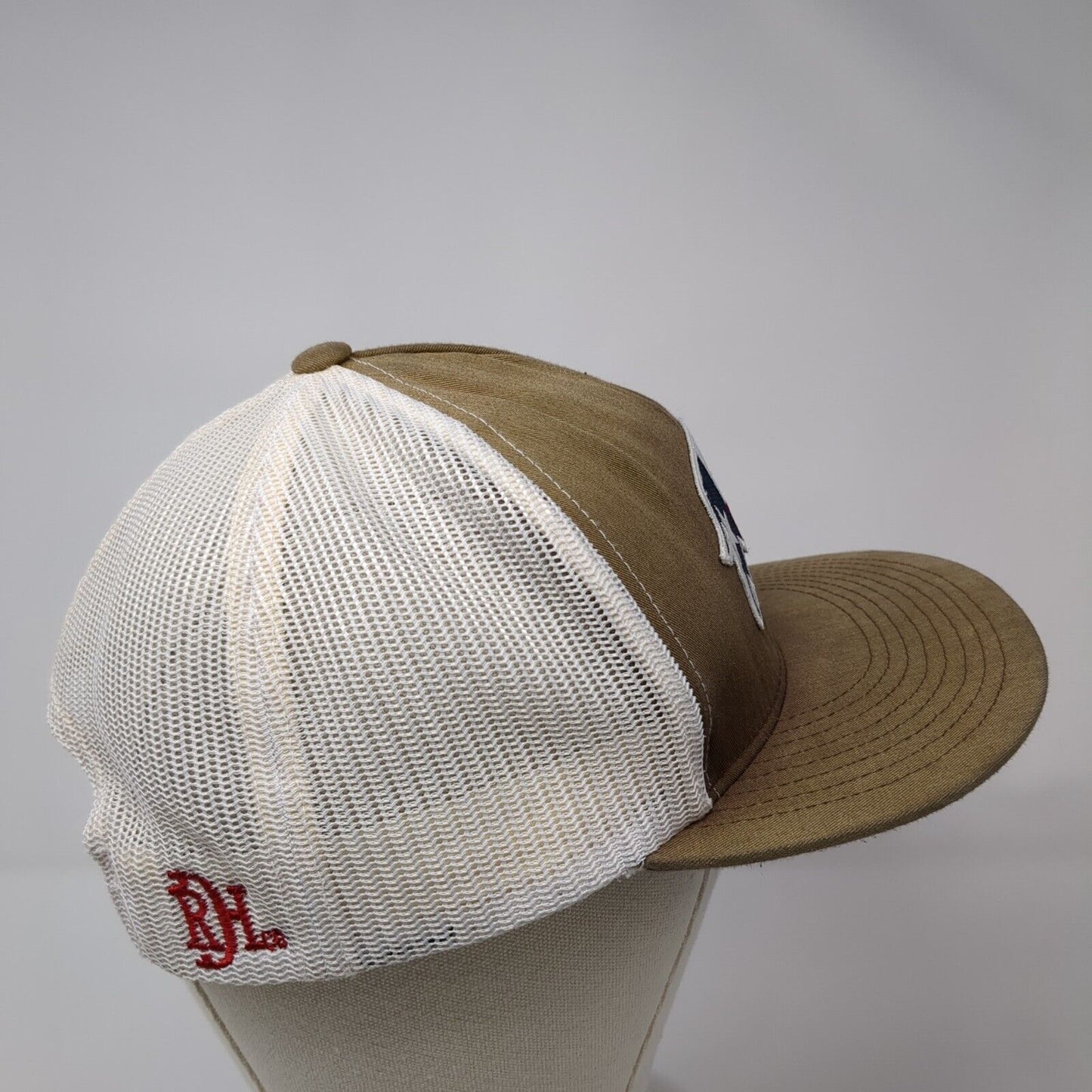 Texas Buffalo Snapback Trucker Hat Brown OS Adjustable Mesh Back Classic Yupoong