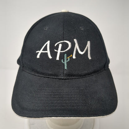 APM Cactus Slideback Hat Black One Size Adjustable Embroidered Nissun