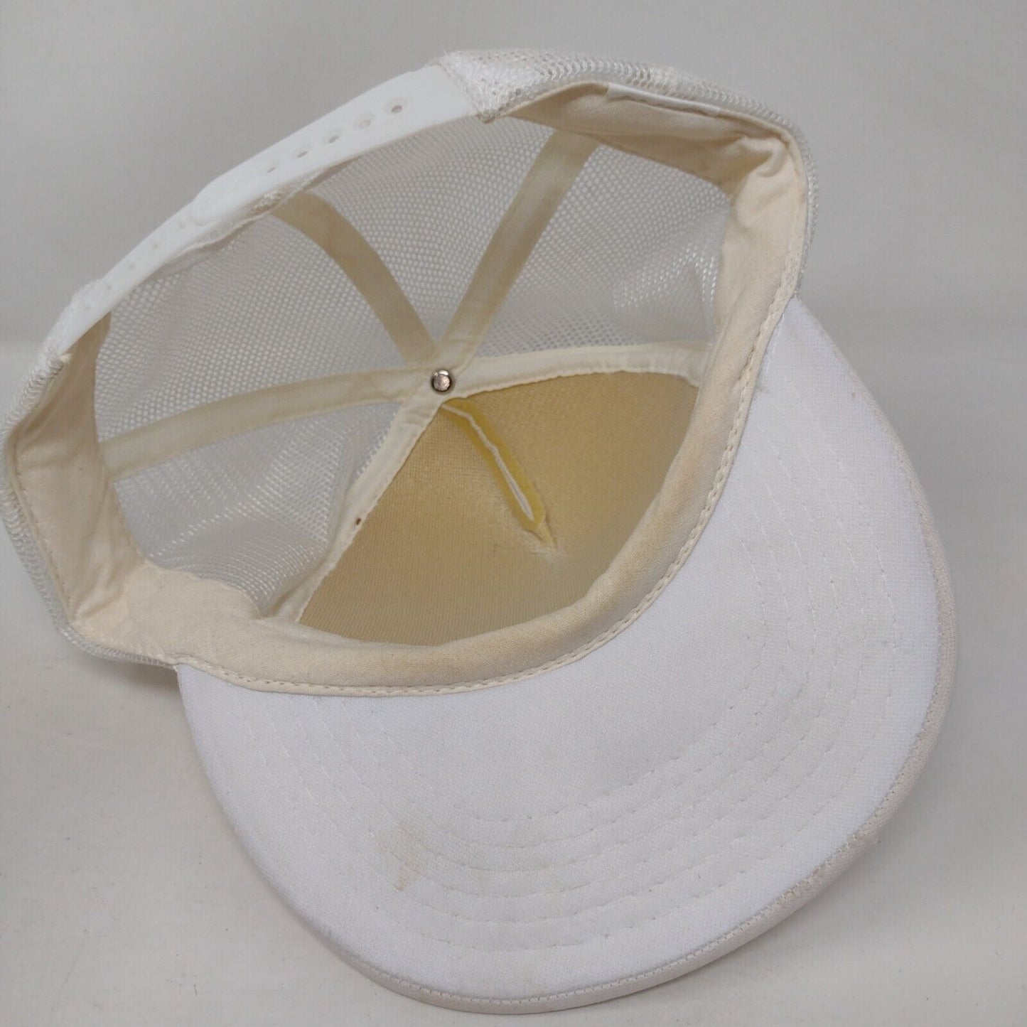 Idaho Lottery Snapback Trucker Hat Cream One Size Adjustable Mesh Back Rope